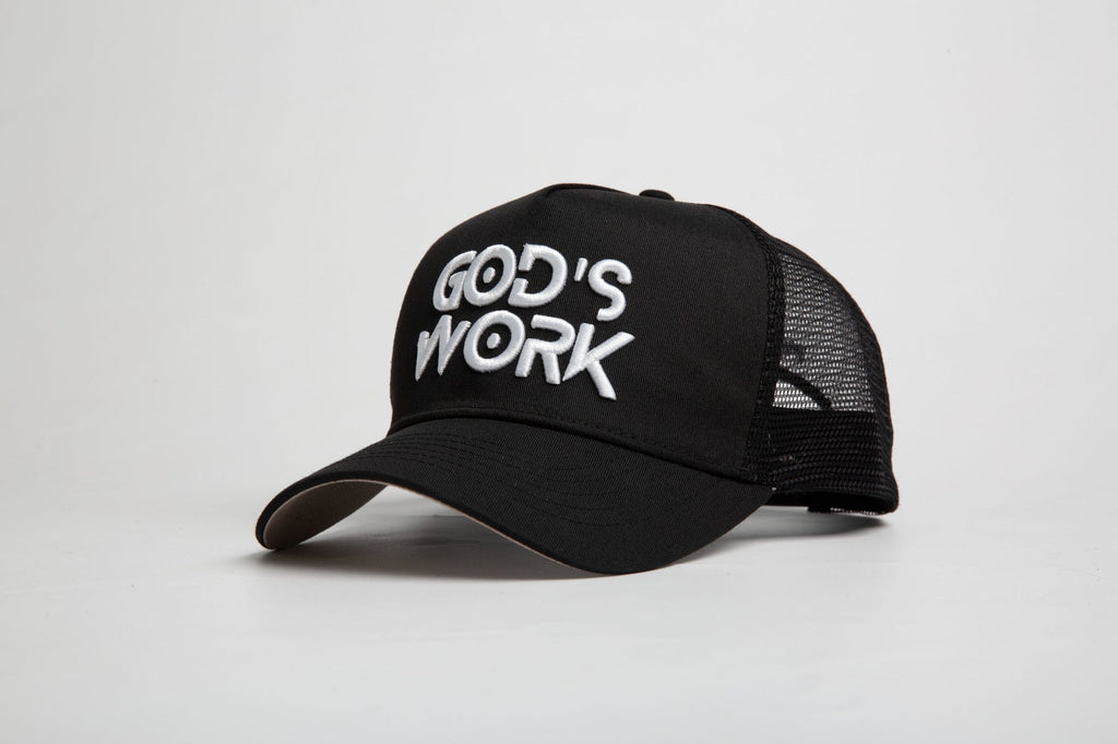 God’s Work- Signature Series Black Mesh Snap-back