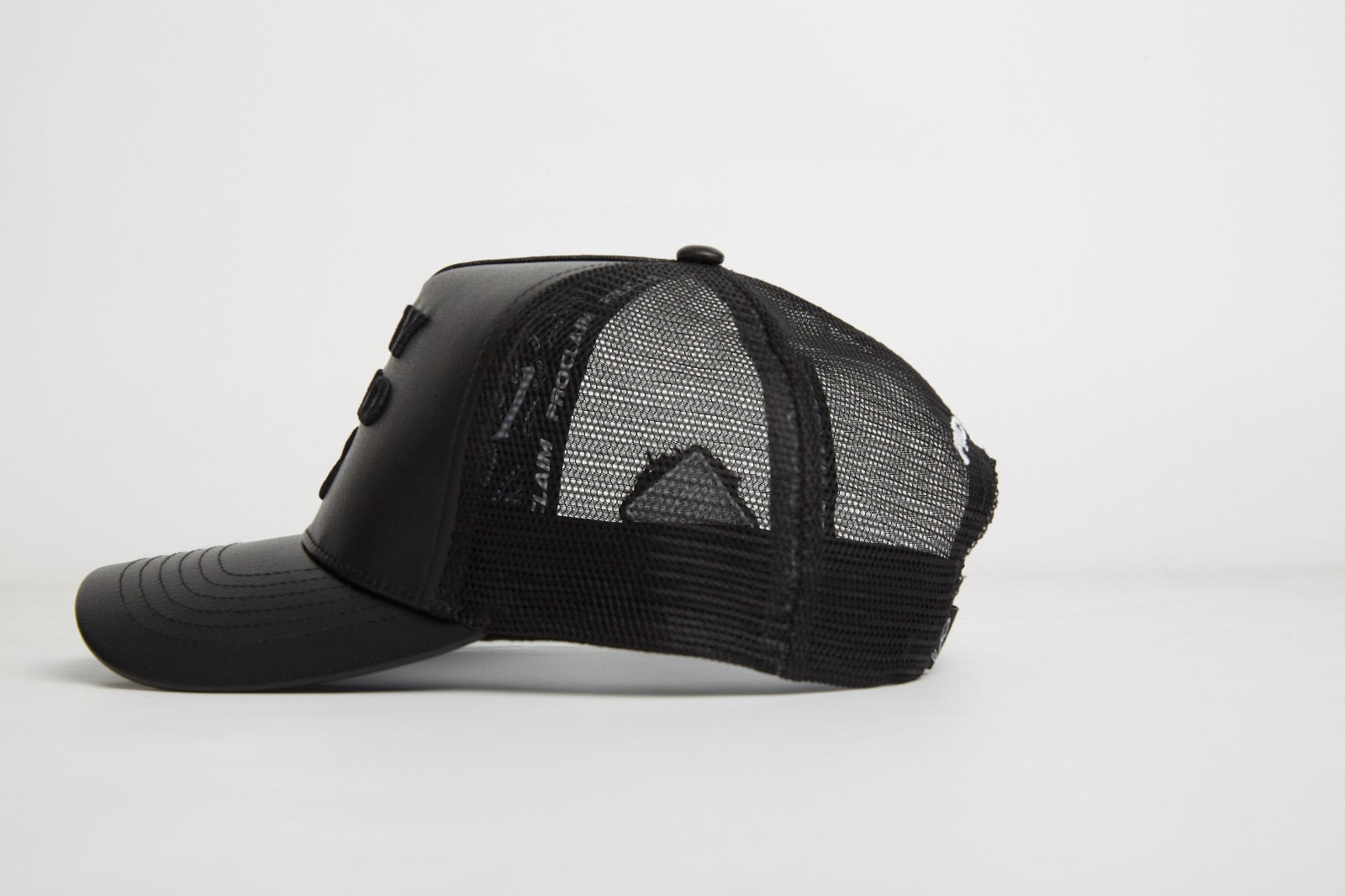 Pray Grind Repeat- Asphalt Leather / Signature Series Snap-Back
