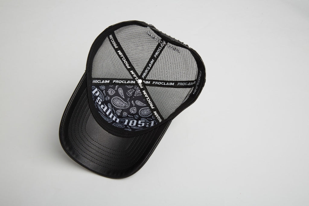 Pray Grind Repeat- Asphalt Leather / Signature Series Snap-Back